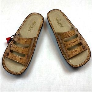 Alegria Fiona Cork Adjustable Straps Sandal NWT